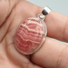 925 Sterling zilveren hanger ovale Rhodochrosiet