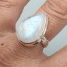 925 Sterling zilveren ring regenboog Maansteen 19 mm
