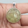 925 Sterling zilveren hanger ronde Prehniet