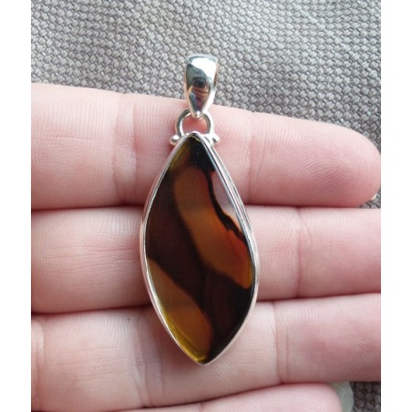 Zilveren hanger met Montana Agaat