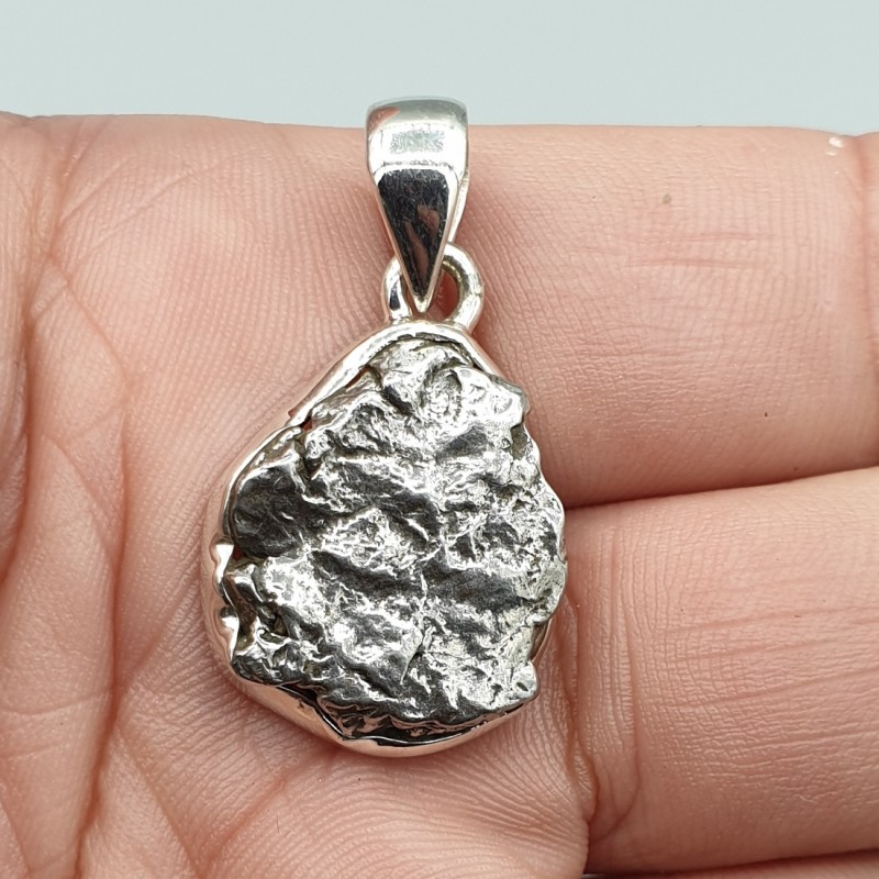 925 Sterling zilveren hanger Meteoriet Campo del Cielo