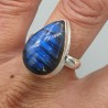 925 Sterling zilveren ring Labradoriet 19.5 mm