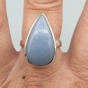 925 Sterling zilveren ring druppelvormige Angeliet 18 mm