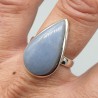 925 Sterling zilveren ring druppelvormige Angeliet 18 mm