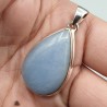 925 Sterling zilveren hanger gezet met Angeliet