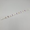 925 Sterling zilveren armband Herkimer diamant en Amethist