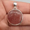 925 Sterling zilveren hanger ronde Aarbeienkwarts
