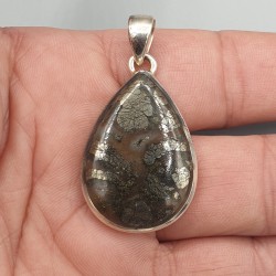 925 Sterling zilveren hanger met Pyriet