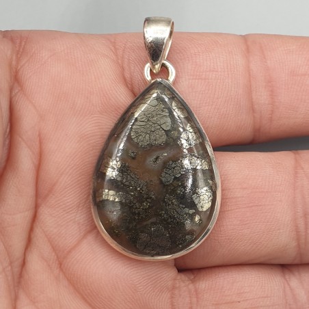 925 Sterling zilveren hanger met Pyriet