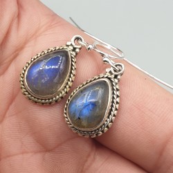 925 Sterling zilveren oorbellen met Labradoriet
