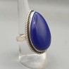 925 Sterling zilveren ring gezet met Lapis Lazuli 17.3 mm