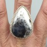925 Sterling zilveren ring Dendriet Opaal 19 mm