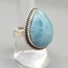 925 Sterling zilveren ring Larimar 18 mm