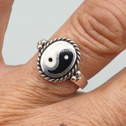 925 Sterling zilveren ring met Yin Yang