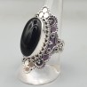 925 Sterling zilveren ring zwarte Onyx
