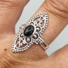 925 Sterling zilveren ring met ovale zwarte Onyx