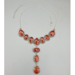 925 Sterling zilveren ketting met Koraal