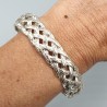 925 Sterling zilveren gevlochten bangle