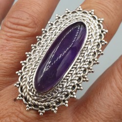 925 Sterling zilveren ring Amethist verstelbaar
