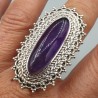 925 Sterling zilveren ring Amethist verstelbaar