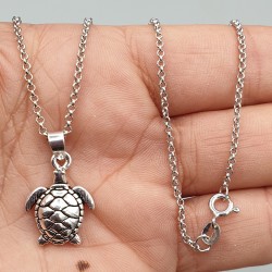 925 Sterling zilveren ketting schildpad hanger