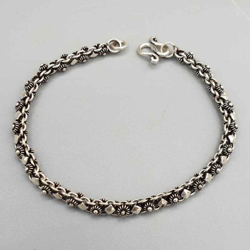 925 Sterling zilveren bewerkte armband