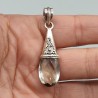 925 Sterling zilveren hanger groene Amethist druppel