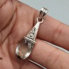 925 Sterling zilveren hanger groene Amethist druppel