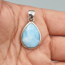 925 Sterling zilveren hanger Larimar