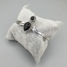 925 Sterling zilveren bangle zwarte Onyx