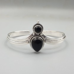 925 Sterling zilveren bangle zwarte Onyx
