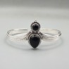 925 Sterling zilveren bangle zwarte Onyx