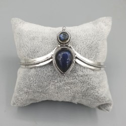 925 Sterling zilveren bangle Labradoriet