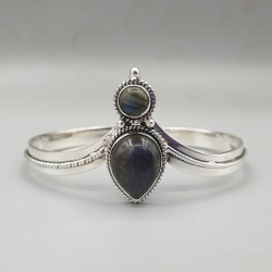 925 Sterling zilveren bangle Labradoriet