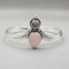 925 Sterling zilveren bangle Rozenkwarts