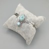 925 Sterling zilveren bangle Larimar