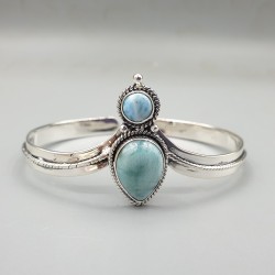 925 Sterling zilveren bangle Larimar