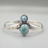 925 Sterling zilveren bangle Larimar