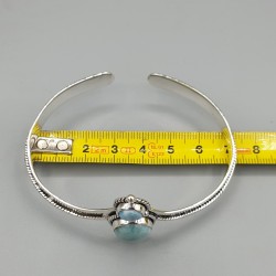925 Sterling zilveren bangle Larimar