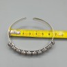 925 Sterling zilveren bangle gezet met Rozenkwarts