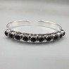 925 Sterling zilveren bangle gezet met zwarte Onyx
