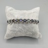 925 Sterling zilveren bangle gezet met Labradoriet