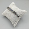 925 Sterling zilveren bangle gezet met Labradoriet