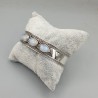 925 Sterling zilveren bangle regenboog Maansteen
