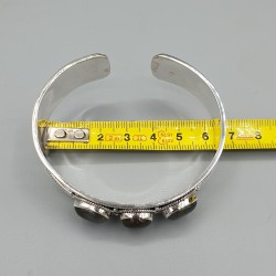 925 Sterling zilveren bangle met Labradoriet