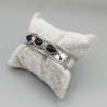 925 Sterling zilveren bangle met zwarte Onyx