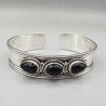 925 Sterling zilveren bangle met zwarte Onyx