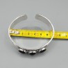 925 Sterling zilveren bangle met zwarte Onyx