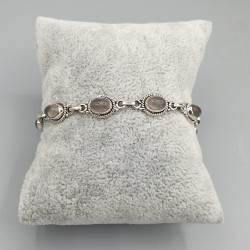 925 Sterling zilveren armband met Rozenkwarts