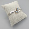 925 Sterling zilveren slavenarmband Labradoriet